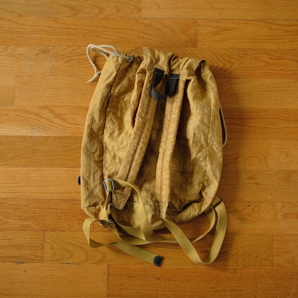 Kipling Nylon Drawstring Backpack Amber Gold K153… - image 4